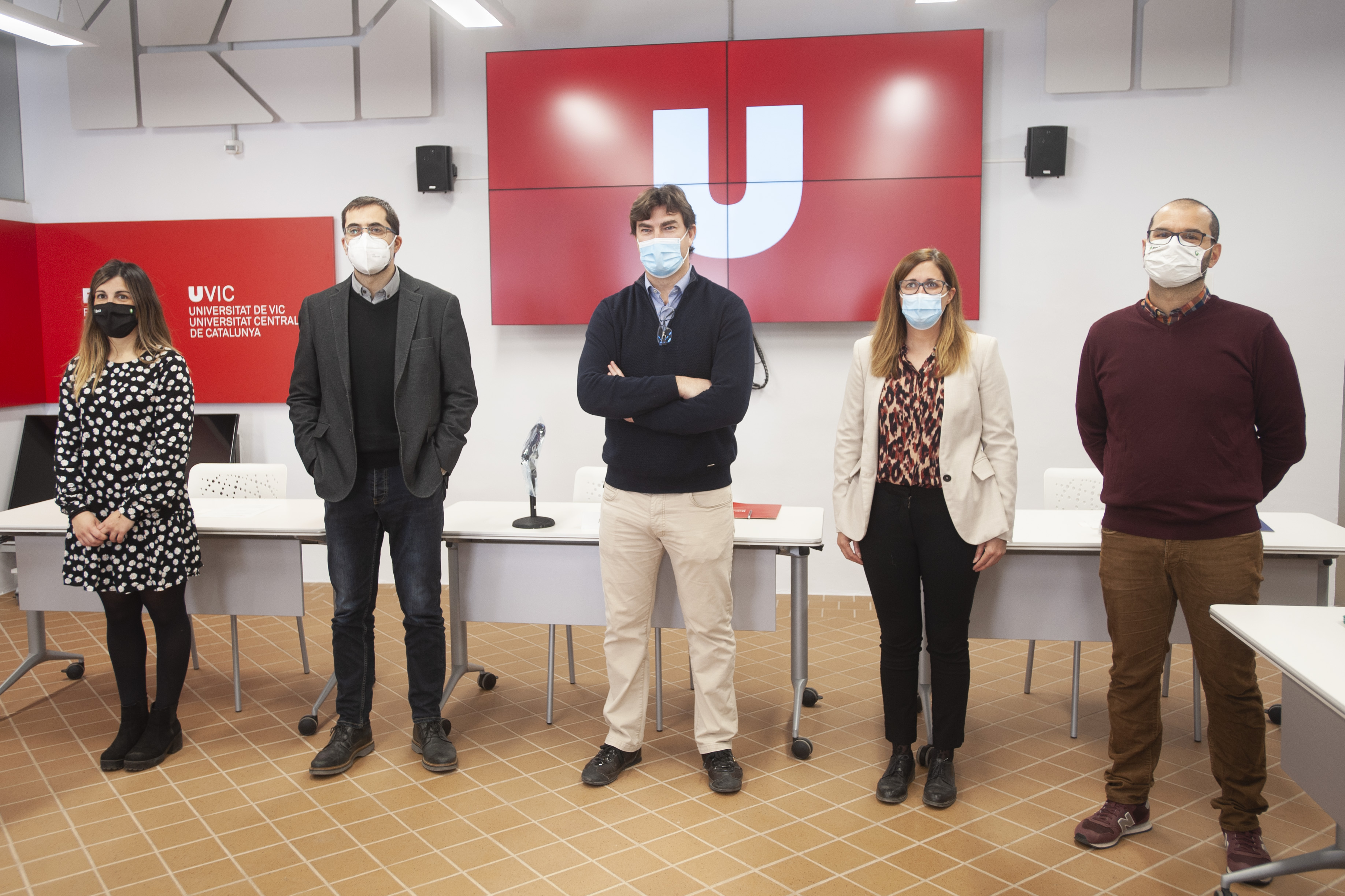 Esther Vega, Jordi Collet, Guillem Treserra, Gemma Arrom y Lorenzo Proia